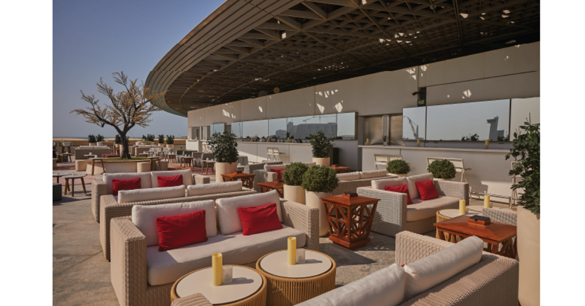 Bask in Architecture and Elegance Atop Louvre Abu Dhabi as Art Lounge