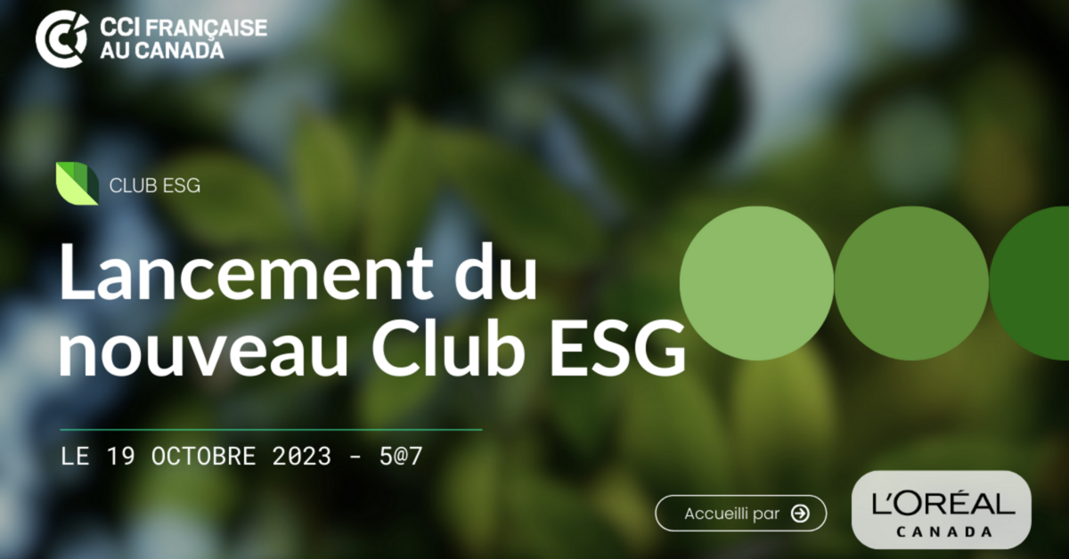 Infolettre - Le Comité RSE fait sa rentrée et devient le Club ESG ...