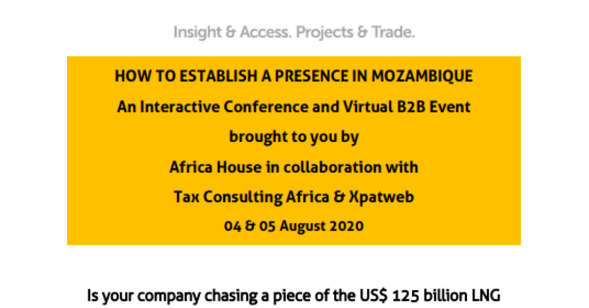 Establishing a Presence in Mozambique - Conference and B2B Event 04